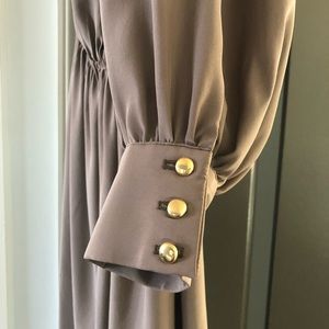 Leona by Lauren Leonard one shoulder silk dress